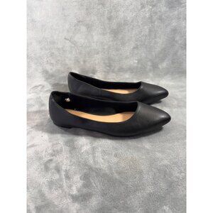 A New Day shoes women's 7.5 black pointed toe flats NWOT
